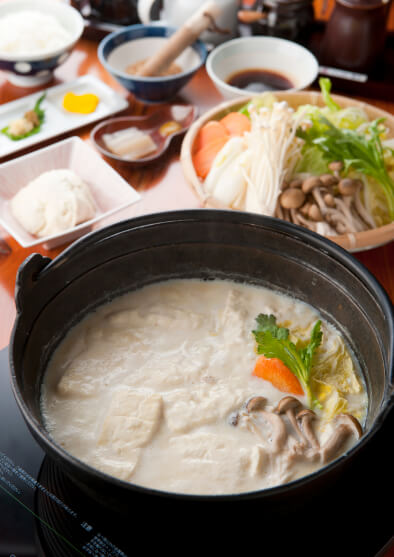 温泉湯豆腐定食