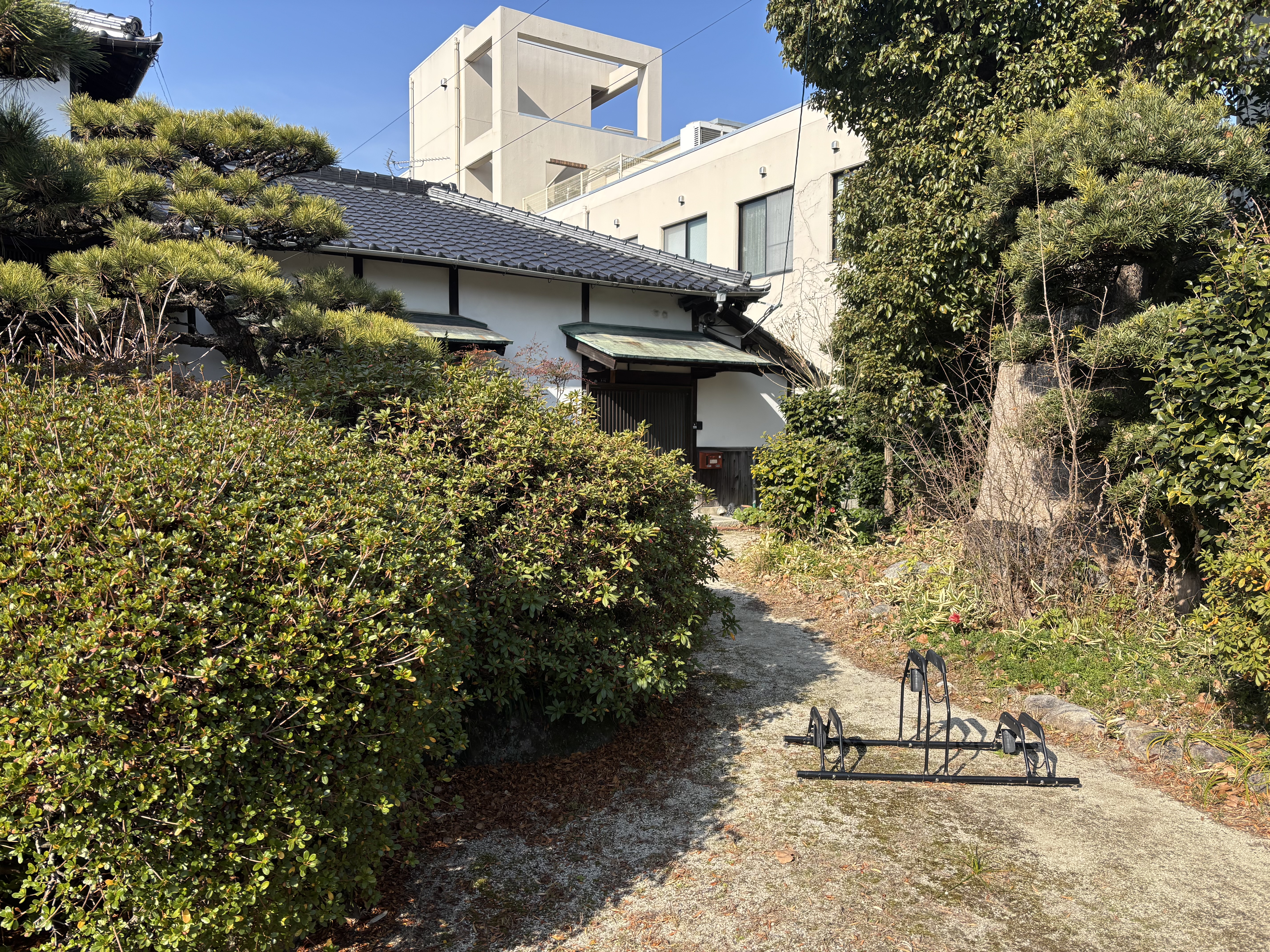 素敵なお庭がお迎え②自転車もとめられます✨