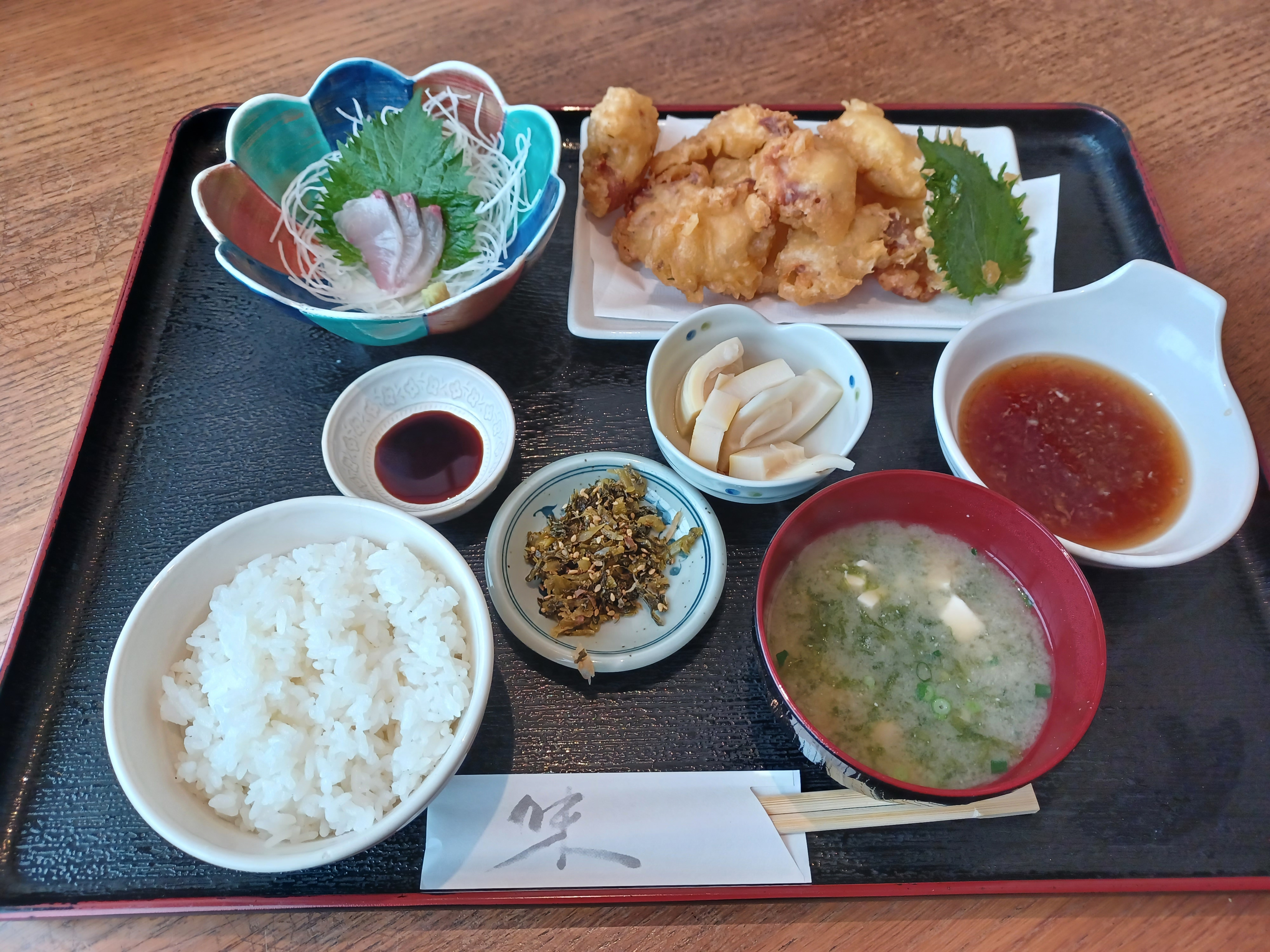 とり天定食